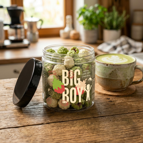 Big Boy Maliny v matcha a bílé čokoládě